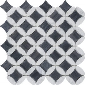 Black n White Elyptic Diamond Mosaic